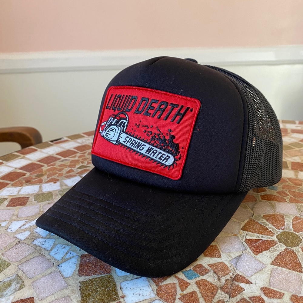 Liquid Death Chainsaw Trucker